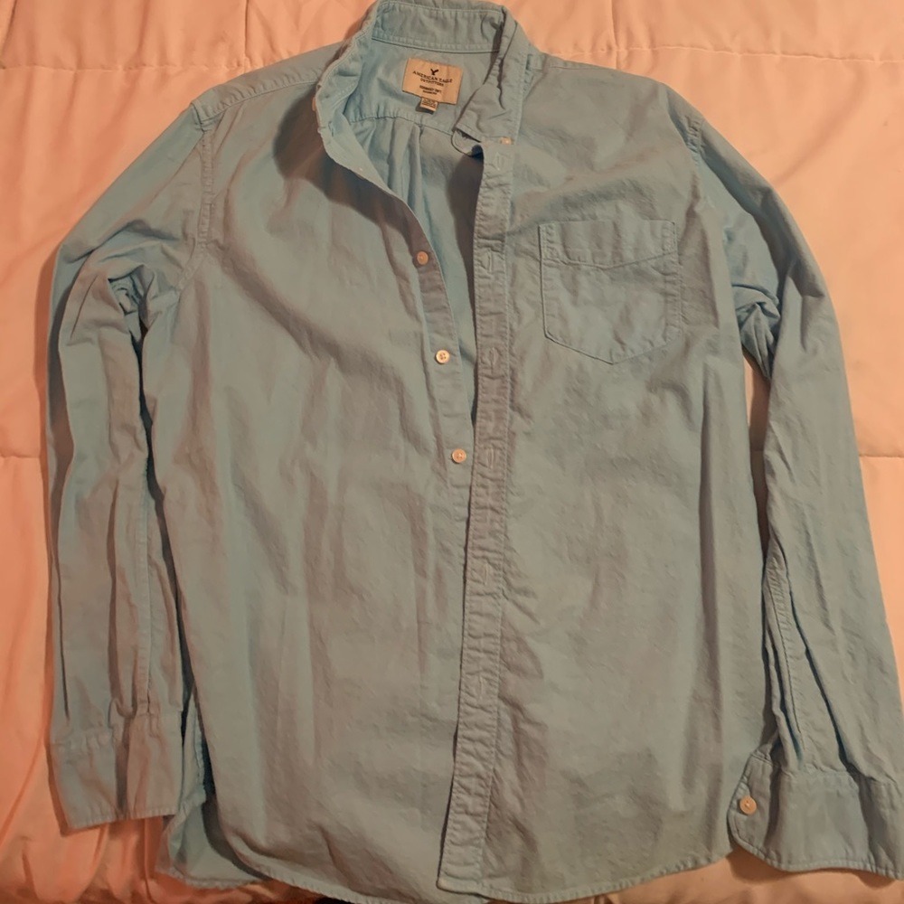 american eagle men's button down shirt
